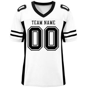 Venta al por mayor de fábrica Logotipo personalizado Número Nombre Camiseta del equipo de fútbol Diseño libre Ropa deportiva Camiseta de fútbol americano profesional - Product Image 1
