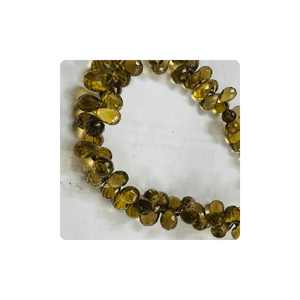 Cerveza Natural Premium Cuarzo Facetado Briolette Lágrimas Gotas Hilo Personalizado Cuentas de Piedra Fabricación de Joyas Alif International Third - Product Image 6