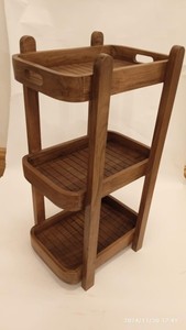 Étagère de rangement en bois vintage 100% naturel, design en bois, meuble polyvalent pour la maison, le bureau, la salle à manger, la cuisine et les appartements - Product Image 3