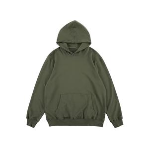 Sudadera con Capucha Extra Grande de Felpa Sólida 100% Algodón para Hombre, Otoño - Product Image 1