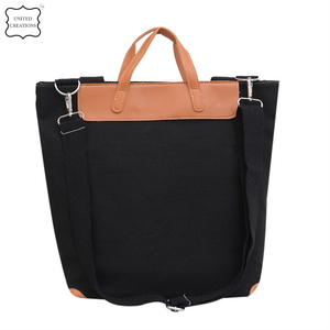 Bolso de mano de lona de algodón reciclado natural personalizable, bolso ecológico con asa blanca lisa y logotipo personalizado, bolso de compras reciclado - Product Image 3