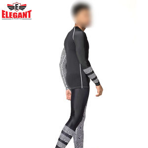 Protección solar Cómodo Transpirable Super Stretch MMA Rash Guard Logotipo personalizado Adultos Fitness Wear Rash Guard - Product Image 6