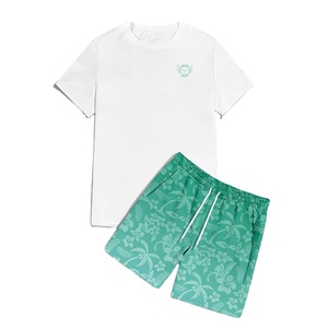 Ensemble T-shirt et short décontracté pour homme, style streetwear, vente en gros, logo personnalisé, meilleur matériau - Product Image 1