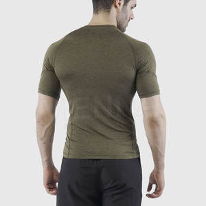 Camiseta Deportiva para Hombre, Ropa Deportiva Activa, Camiseta de Manga Corta para Entrenamiento, de Secado Rápido, Elástica, Personalizada, para Correr, Gimnasio - Product Image 2