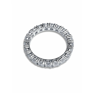 แหวนเงินแท้สำหรับงานแต่งงานแหวนเพชรแหวนเพชรแหวนเพชรโมอิสซาไนต์สำหรับเครื่องประดับแฟชั่นผู้หญิง - Product Image 3