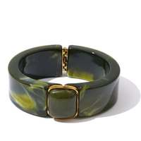 Bracelets élastiques en résine colorée à la mode pour femmes, couleur/taille personnalisées, faits à la main, haute qualité, usage quotidien, personnalisables