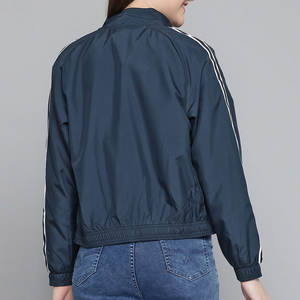 Blouson bomber pour femme en coton respirant, taille personnalisée, nouveau style streetwear, manches longues - Product Image 3