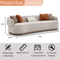 Canapé d'angle 4 places en tissu de luxe, rembourré, pour salon, mobilier d'intérieur confortable, vente en gros