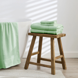 Ensemble de serviettes de bain en coton de qualité supérieure à séchage rapide, doux et absorbant, couleur unie, qualité turque, hôtel, spa, usage domestique, lot de 6 pièces, vente en gros - Product Image 3