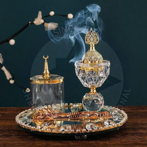 SHREE RADHEY Metal Incense Burner Eco-friendly Handcrafted Decorative <b>Gift</b> for <b>Eid</b> with Indian Sandalwood Scent - Product Image 5