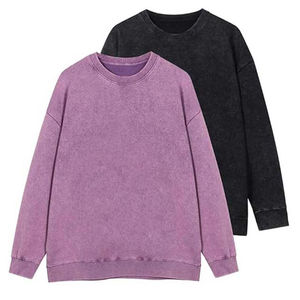 Sudaderas con Capucha 100% Algodón Lavadas con Ácido, Estilo Urbano, Suéter de Alta Calidad, Sudadera Vintage Lavada a la Piedra, 380GSM, 100% Algodón Básico - Product Image 2