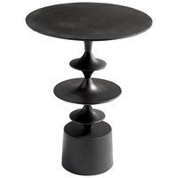 Table basse en aluminium noir mat, design moderne unique fait main, meubles de salon pour la maison, l'hôtel, la décoration de restaurant