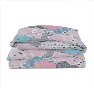 Parure de draps Coquette Moderne Florale 4 pièces comprenant 1 drap-housse, 1 drap plat et 2 taies d'oreiller pour usage domestique, confortable, garni de PVC - Product Image 1