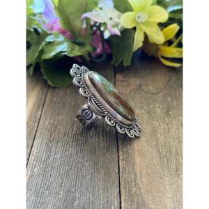 Alex Sanchez Royston <b>Turquoise</b> Sterling Silver Adjustable Vintage <b>Ring</b> - Product Image 4