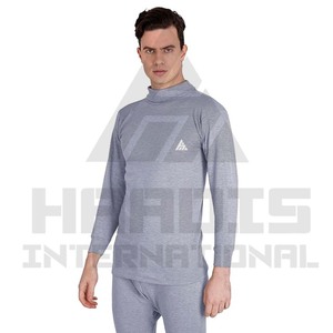 เสื้อยืดคอกลมแขนยาวเข้ารูปสำหรับผู้ชายเสื้อยืดผ้าฝ้ายสีตัดกันดีไซน์แฟชั่นใหม่ - Product Image 5