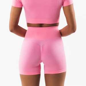 กางเกงโยคะเอวสูงสำหรับผู้หญิง เนื้อผ้านุ่มสบาย ขายดี ช่วยยกกระชับสะโพก ดีไซน์ไร้ตะเข็บ ด้านหลังแบบรัดรูป - Product Image 3