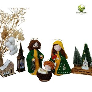 Poupée Sainte Martin de Porres au crochet personnalisée, figurine religieuse en peluche faite à la main, statue de saint catholique en relief, vente en gros, Thanksgiving - Product Image 4