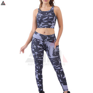 Ensemble de yoga pour femmes le plus vendu, taille plus, uni, 2 pièces, vêtements de sport pour la salle de sport, spandex/polyester de haute qualité - Product Image 6