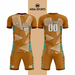 Wholesale <b>Heat</b>-Transfer Printed Soccer Uniform 100% Polyester Custom Team Name Quick Dry Eco-Friendly High Quality Unisex Adult - Product Image 2