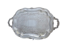 Top Selling <b>Large</b> Size Handmade Brass Food <b>Tray</b> Customized Shape for Home and Hotel Elegant Decorative Dessert <b>Serving</b> <b>Tray</b> - Product Image 1