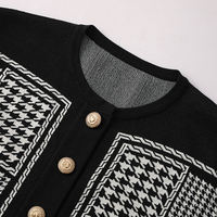 Großhandel Damen Casual Sorority Cardigan Pullover Herbst Kurz Knitterfrei Knopfleiste Anpassbare Farben Größen V-Ausschnitt Hoch Lang
