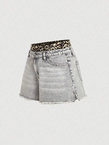 กางเกงยีนส์ขาสั้นลำลองสำหรับผู้หญิงกางเกงขาสั้นผ้าเดนิมผ้าฝ้าย100% ฟอกกางเกงขาสั้นระบายอากาศได้ตามต้องการ - Product Image 5