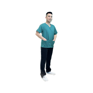 Uniforme de uniforme multicolor, camisetas de manga corta y pantalones, uniforme de enfermería, tienda de mascotas, médico, conjunto de ropa de trabajo para cirugía médica - Product Image 4