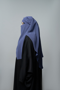 Triple Layer Flap <strong>Niqab</strong> <strong>With</strong> Shorter Back for Muslim Women Islamic Clothing Face Veil Burqa Flap Naqab <strong>Hijab</strong> Wholesale Supplier - Product Image 5