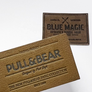 Kostenlose Artwork Custom Blank Echt leder Patches Geprägte 3D geprägte Laser Goldfolie Druck auf Heat Press Leder <span class=keywords><strong>Patch</strong></span> nähen - Product Image 2