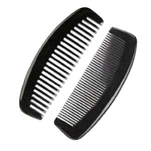 Peigne à cheveux en corne de buffle naturel sculpté à prix d'usine - Product Image 5