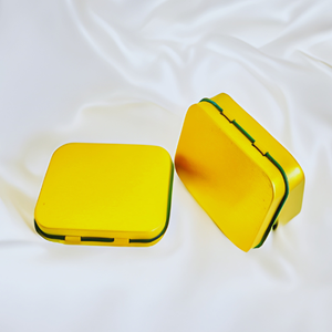 Boîte de conserve avec impression personnalisée en gros emballage carré rectangulaire en relief petite charnière en métal thé menthe boîte en fer blanc avec couvercle - Product Image 3