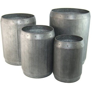 Macetas de metal antiguas hechas a mano, exportador y fabricante decorativo para el hogar, maceta hecha a mano de nuevo diseño - Product Image 2