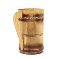 Tasse en chêne faite à la main marron foncé avec boîte Tasse en acier inoxydable Souvenir pour homme Tasse à bière en bois marron vintage faite à la main par ARTISAN AURA