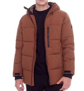 แจ็กเก็ตขนเป็ดระบายอากาศได้ดีสำหรับผู้ชายผ้าไนลอนสไตล์สตรีทปรับแต่งได้ - Product Image 2