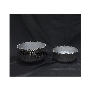 Bol à chocolat en métal couleur argent taille et forme personnalisées bol de service à dessert pour accessoires de cuisine - Product Image 6