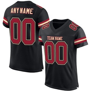 Camiseta de Fútbol Americano Personalizada para Hombre - 100% Poliéster, Impresión Digital por Transferencia de Calor, Secado Rápido, Nombre del Equipo, Logotipo y Posiciones Personalizables - Product Image 2