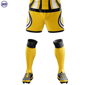 Maillot de football personnalisé jaune et noir unisexe à manches courtes, respirant, anti-humidité, toutes saisons, coupe classique, impression par sublimation - Product Image 6