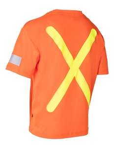 Camisetas de seguridad ecológica, cinta reflectante para electricistas y servicios públicos, camisas de trabajo de verano, tela de secado rápido, fabricadas en Pakistán. - Product Image 2