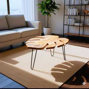 โต๊ะกาแฟไม้คุณภาพสูง สไตล์โมเดิร์นยุคกลาง ขายดี เหมาะสำหรับห้องนั่งเล่น ร้านอาหาร ใช้ได้ทุกฤดู ผลิตในอินเดีย - Product Image 2