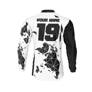 Jersey de Poliéster de la Mejor Calidad, 100% Poliéster, Impresión Personalizada OEM, Ropa Profesional para Ciclismo, Motociclismo y Automovilismo, Transpirable y Duradera - Product Image 5