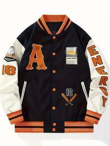 Nueva mejor calidad hecha a medida para adultos y jóvenes de béisbol Letterman Versity chaqueta Color Fleece Versity chaqueta para hombres - Product Image 6