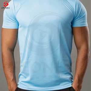 Sublimación personalizada Logo 100% Poliéster Camiseta Lisa Camiseta de secado rápido Unisex Hombres Gymwear para el deporte Venta al por mayor Diseño de impresión - Product Image 6