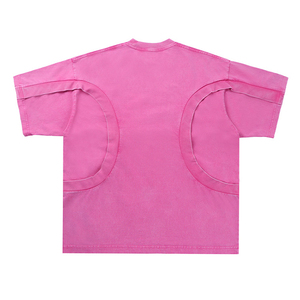 Wholesale Custom OEM Manufacturer Customized <b>Patchwork</b> Short Sleeve Custom T <b>Shirts</b> Casual Plus Size Men's T <b>Shirt</b> - Product Image 4