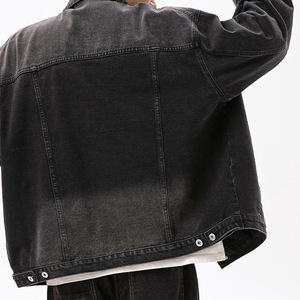 Nouvelle veste en jean de luxe pour homme, élégante, coupe slim, style urbain, à capuche, en toile délavée, à manches longues, avec fermeture éclair frontale, personnalisée, de haute qualité - Product Image 5