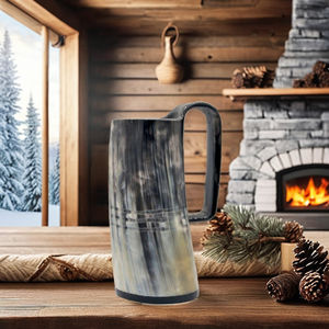 Aaliyan Impex hecho a mano 100% Natural mejor calidad pulido náutico beber cuerno taza Animal Navidad artesanías naturales - Product Image 3