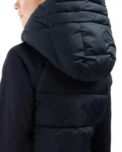 Veste longue matelassée pour femme en vert sarcelle personnalisée, veste d'hiver à capuche, rembourrage en polyester chaud, fermeture éclair, OEM personnalisé - Product Image 6