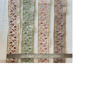 Custom Made Machine Embroidered <b>Ribbons</b> & Laces in Various Designs & in Three Colour Options for <b>Wedding</b> Dresses - Product Image 1