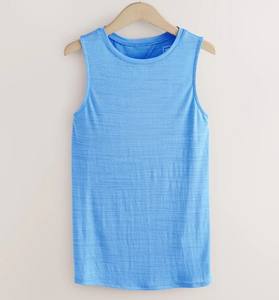 Camisetas de entrenamiento para mujer de último diseño, ropa sexy de talla grande con logotipo personalizado para venta al por mayor, ropa de verano sin mangas con cuello redondo - Product Image 3