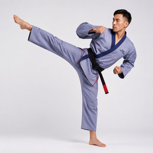 Kimono de Algodón Ligero y Duradero de Bajo MOQ para Adultos, Unisex, para Escuelas de Artes Marciales y Gimnasios - Product Image 4