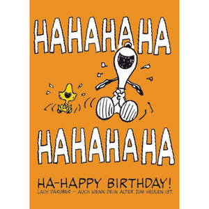 3D Pop Greeting Ha-Ha-Happy Birthday Postcard Featuring for Peanuts Characters for Snoopy Woodstock for Christmas Holiday - Product Image 1
